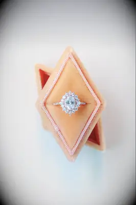 Diamond-Shaped Ring Box