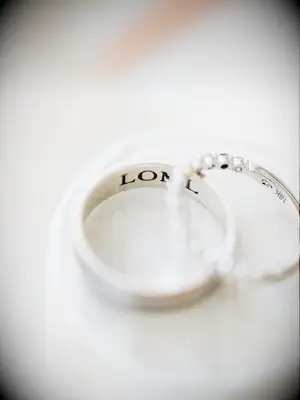Wedding ring engraving with LOML