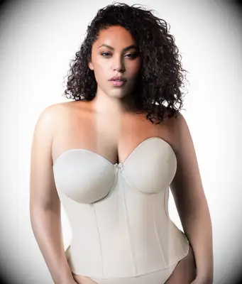 Longline strapless bustier