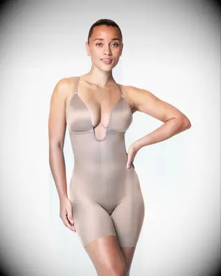 Plunge neck bodysuit