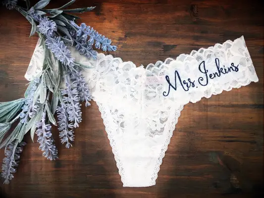  Etsy personalized bridal panties for fun idea for wedding night lingerie 