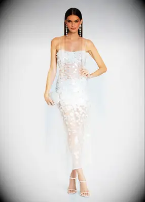 Retrofête sequin wedding afterparty dress