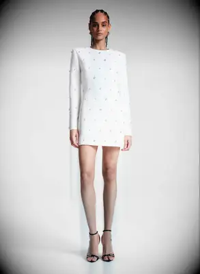 A.L.C. mini embellished wedding afterparty dress