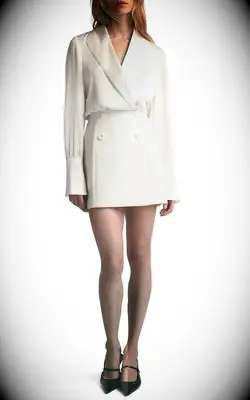 Favorite Daughter long sleeve minidress wedding afterparty dress