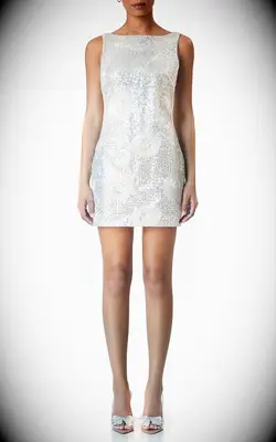 ELLIATT floral sequin wedding afterparty minidress