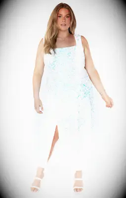 Show Me Your Mumu sequin midi wedding afterparty dress