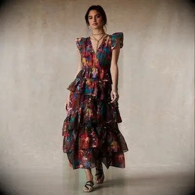 Marie Oliver mountain wedding guest dress