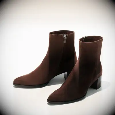 Margaux suede mountain wedding guest boots