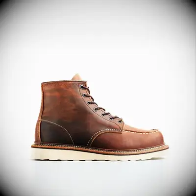 Red Wing mountain wedding guest boots