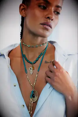 Free People layered necklace mountain wedding guest attire