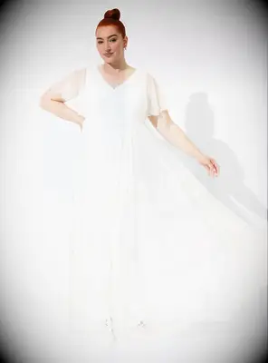 Boho lace a line courthouse wedding dress from Torrid