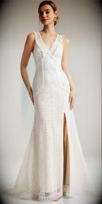 AW Bridal beach wedding dress