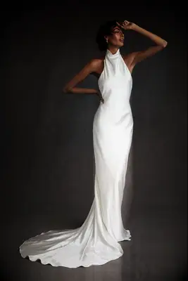 Katherine Tash beach wedding gown