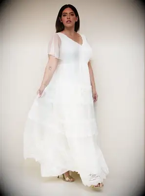 Torrid boho beach wedding dress