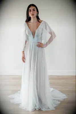 Willowby by Watters silver wedding dress