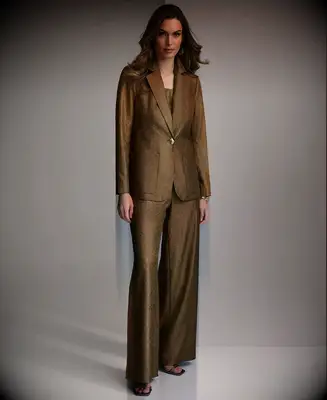 Bronze pantsuit for mother of the bride