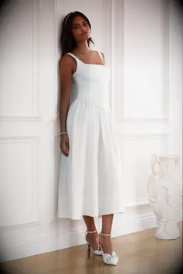 Birdy Grey drop waist bridal shower dress