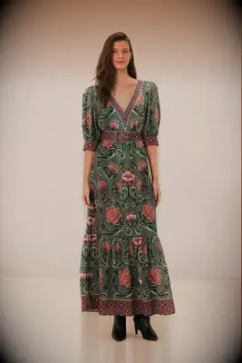 Farm Rio boho floral mother of the groom dress