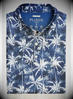 Blue palm tree shirt