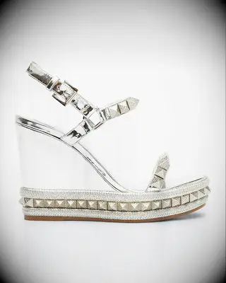 Christian Louboutin wedding wedges