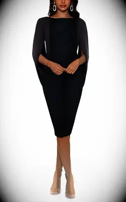 Black sheath cocktail dress 