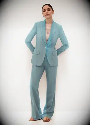 SuitShop blue suit for cocktail wedding