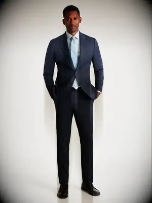 Bonobos navy suit for cocktail wedding