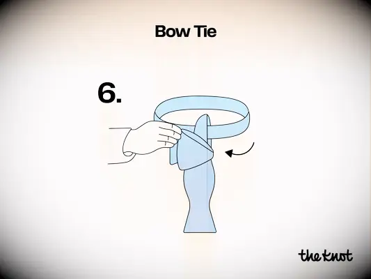 How to Tie a Bow Tie step 6