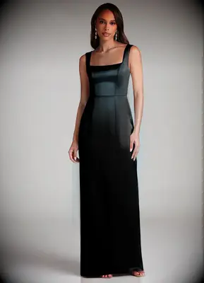 Azazie black bridesmaid dress