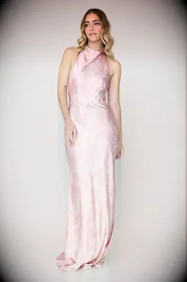 Revelry pink bridesmaid dress