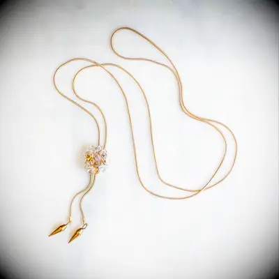 Posy gold chain bolo for wedding