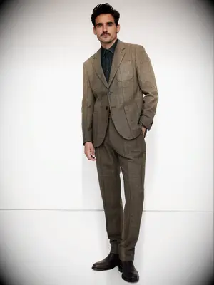 Brown textured jacket