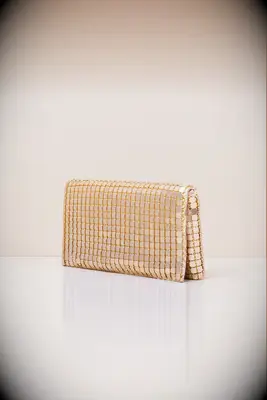 Gold sequin purse