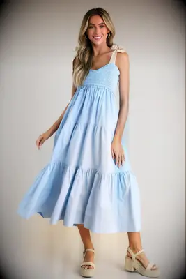 Red Dress cotton midi maternity wedding guest dress