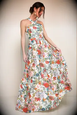 patterned maternity wedding guest dress from lulus