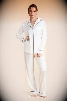 Birdy Grey long sleeve pajamas for bride