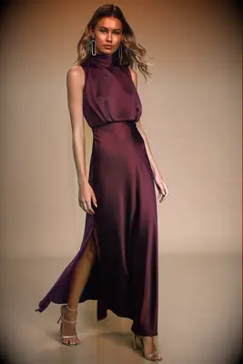 Lulus wine fall bridesmaid dress