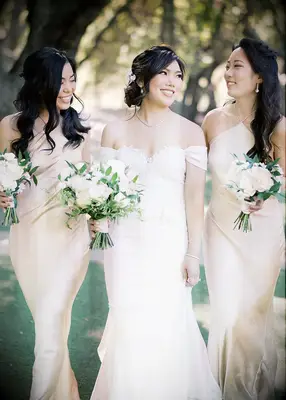 Champagne bridesmaid dresses