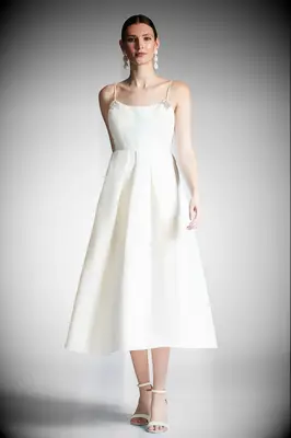 Sachin & Babi tea length wedding dress