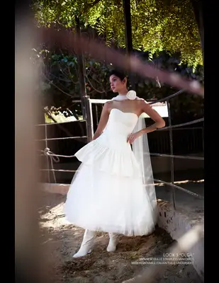  Nadia Manjarez convertible tea length wedding dress