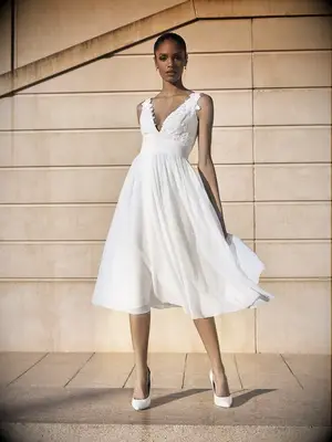  Pronovias tea length wedding dress