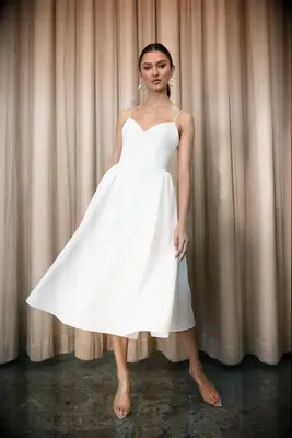 Jenny Yoo tea length wedding dress