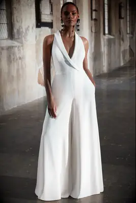Adore by Justin Alexander nontraditional wedding jumpsuit
