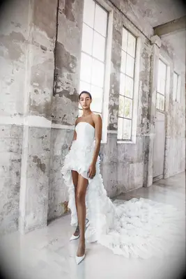 Viktor&Rolf floral high-low nontraditional wedding dress