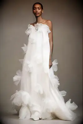 Sébastien Luke applique A-line wedding gown