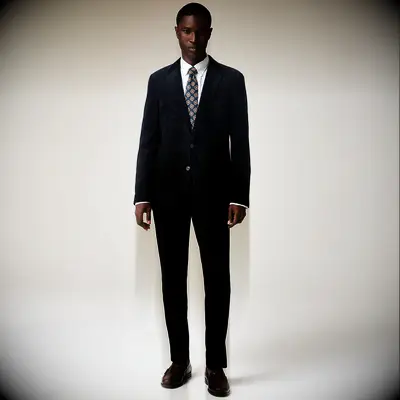 J. Crew navy corduroy formal wedding guest suit