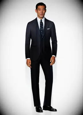 Navy tailored suit