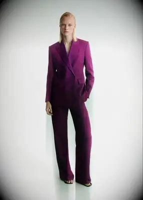 Fuchsia structured suit