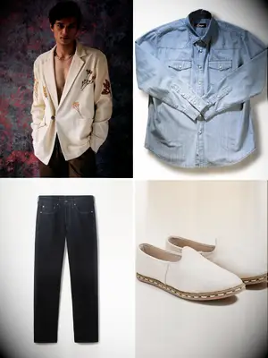 Floral Boho Groom Outfit 