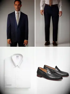 Boho Navy Groomsmen Outfit